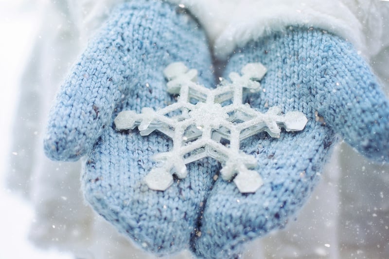Egg Carton Snowflakes